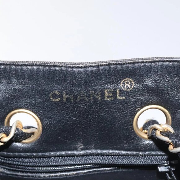 CHANEL Matelasse Chain Hand Bag Raffia Orange Gold CC Auth 130503 - Picture 11 of 15